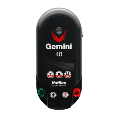 Hotline Gemini 40 HLC40 Dual Power 8km 0.8J 12/230 volt Electric Fence Energiser