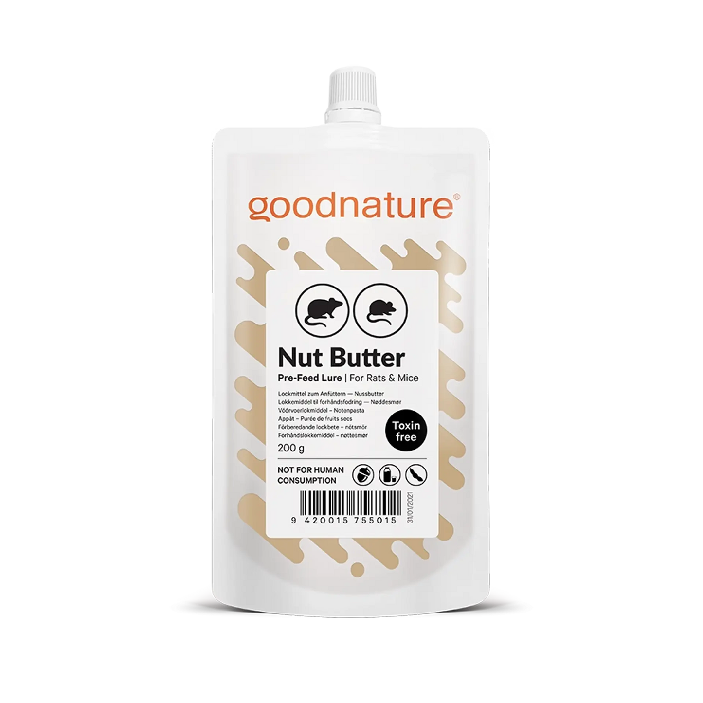 Gallagher Goodnature rat lure pouch nut butter 200g
