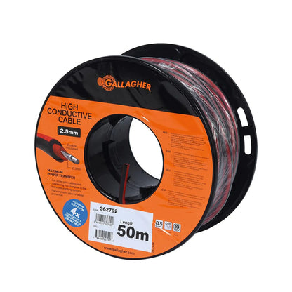 Gallagher Lead out cable XL Red 2,5mm 50m