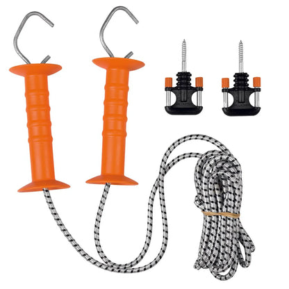 Gallagher Rope Gate set white(elastic),  with double handle