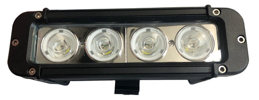 40W LED Worklamp – 8"  4 x 10W CREE LED Bolt on Light, IP67, 10–30V, 2900LM Warm White