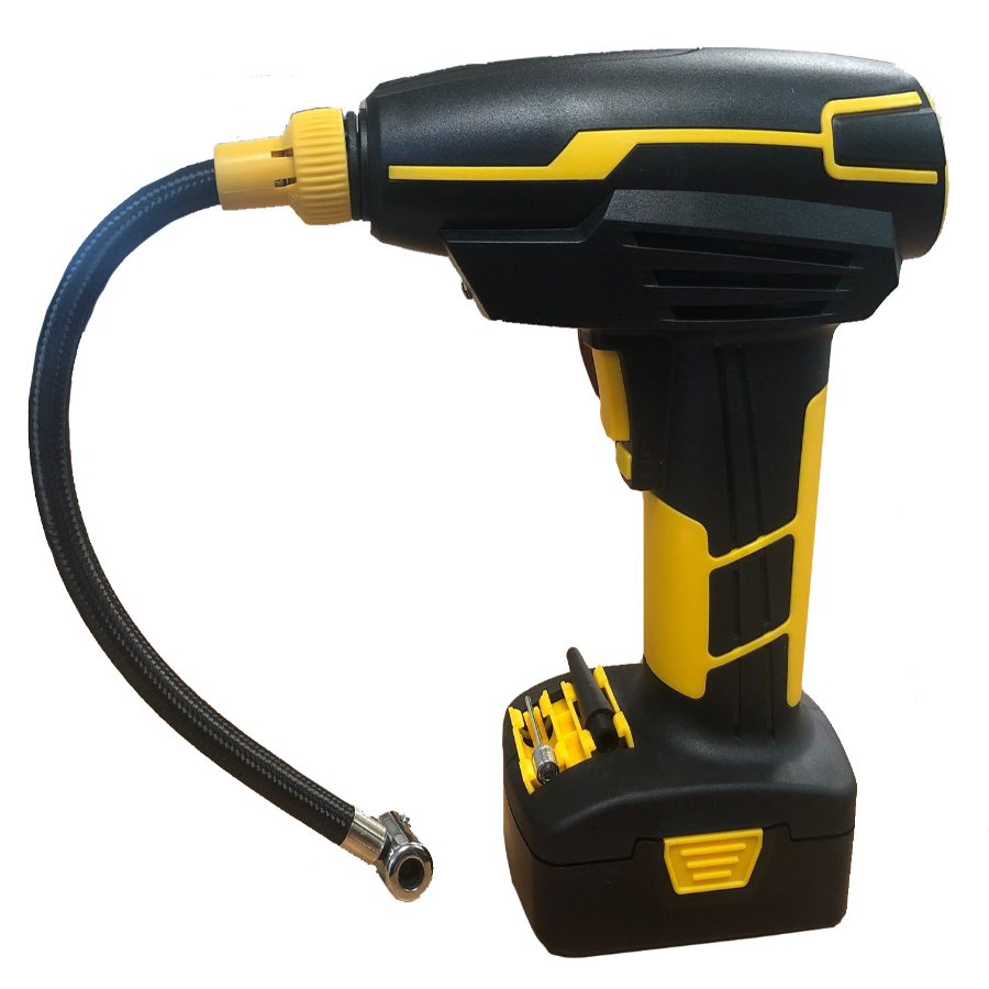 Cordless Air Compressor – 120PSI, 25L/min, 2200mAh Rechargeable Battery