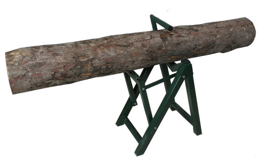 Saw Horse Log Holder with 14 Teeth – Adjustable Jaw Height 100–430mm | Heavy-Duty Wood Cutting Stand