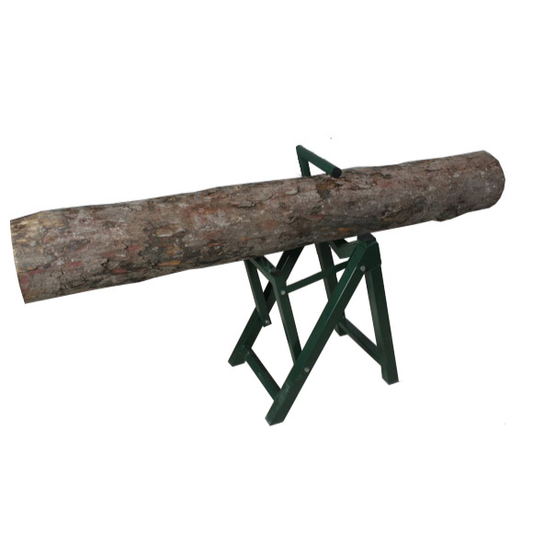 Saw Horse Log Holder with 14 Teeth – Adjustable Jaw Height 100–430mm | Heavy-Duty Wood Cutting Stand