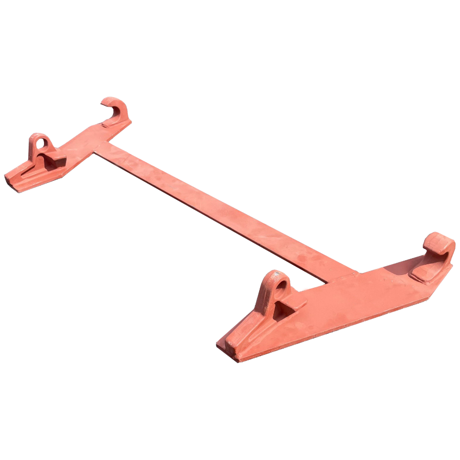Heavy-Duty Loader Bracket Euro 8 – Quickie Style, 460mm, Red-Oxide Finish