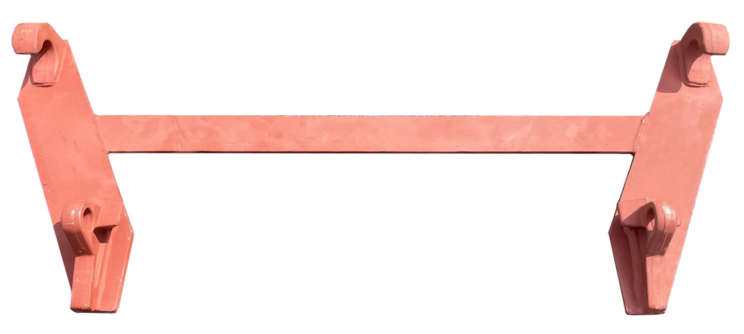 Heavy-Duty Loader Bracket Euro 8 – Quickie Style, 460mm, Red-Oxide Finish