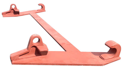 Heavy-Duty Loader Bracket Euro 8 – Quickie Style, 460mm, Red-Oxide Finish