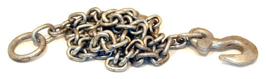 Tow Chain – 12" Hook x 3 Metre Length, 2000kg Rated - TOWING ONLY