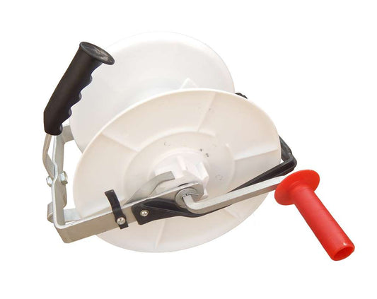 Fencing Reel with 3:1 Gear Ratio – Plastic Strainer for 250m Tape / 500m Wire | Heavy-Duty Electric Fence Winder
