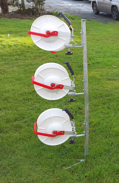 Fencing Reel with 3:1 Gear Ratio – Plastic Strainer for 250m Tape / 500m Wire | Heavy-Duty Electric Fence Winder