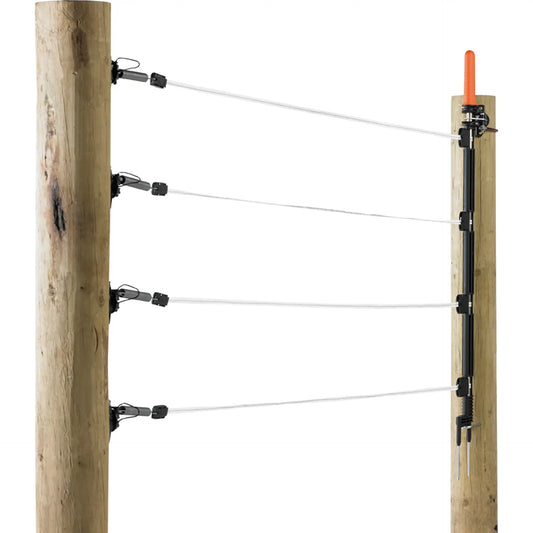 Gallagher Multi strand gate kit, white (4 conductors, 12.5mm, 6 metres)