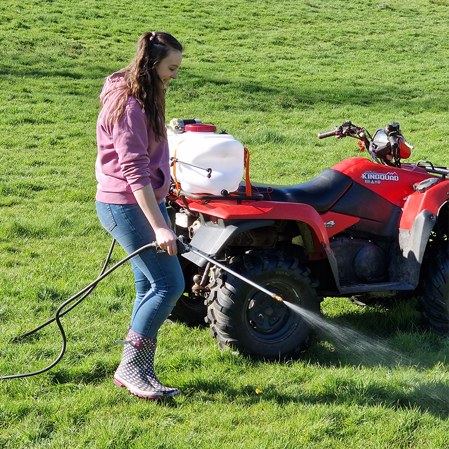 100L ATV Quad Sprayer 12v Pump w/ 1.6m Boom & 5m Hand Lance