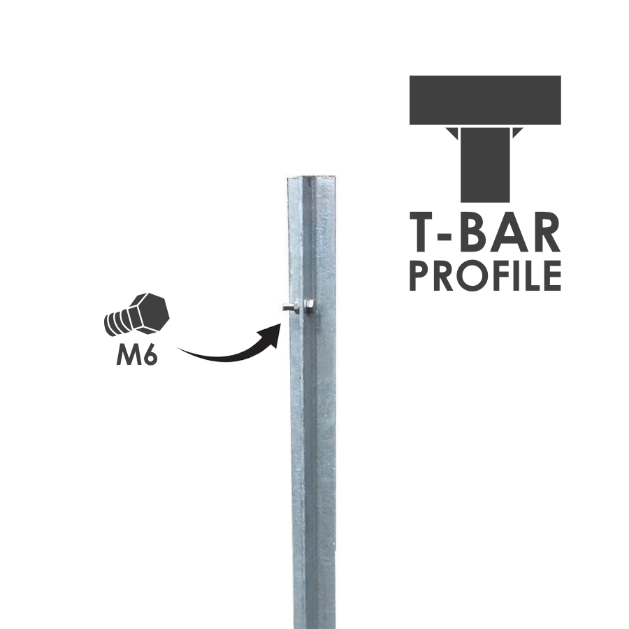 Galavanised Earth Stake 1m Ground Rod T-bar