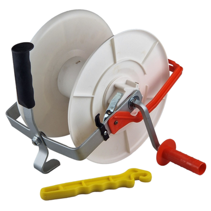 Economy Geared Reel 3:1 Electric Fence Winder - 500m~ Poly Wire