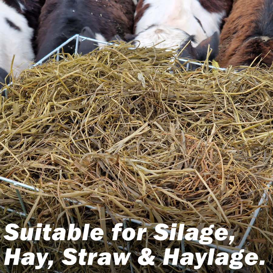 Hay Basket Feeding Rack 70 Litre Double Sided Slot-Over Hangable Galvanised