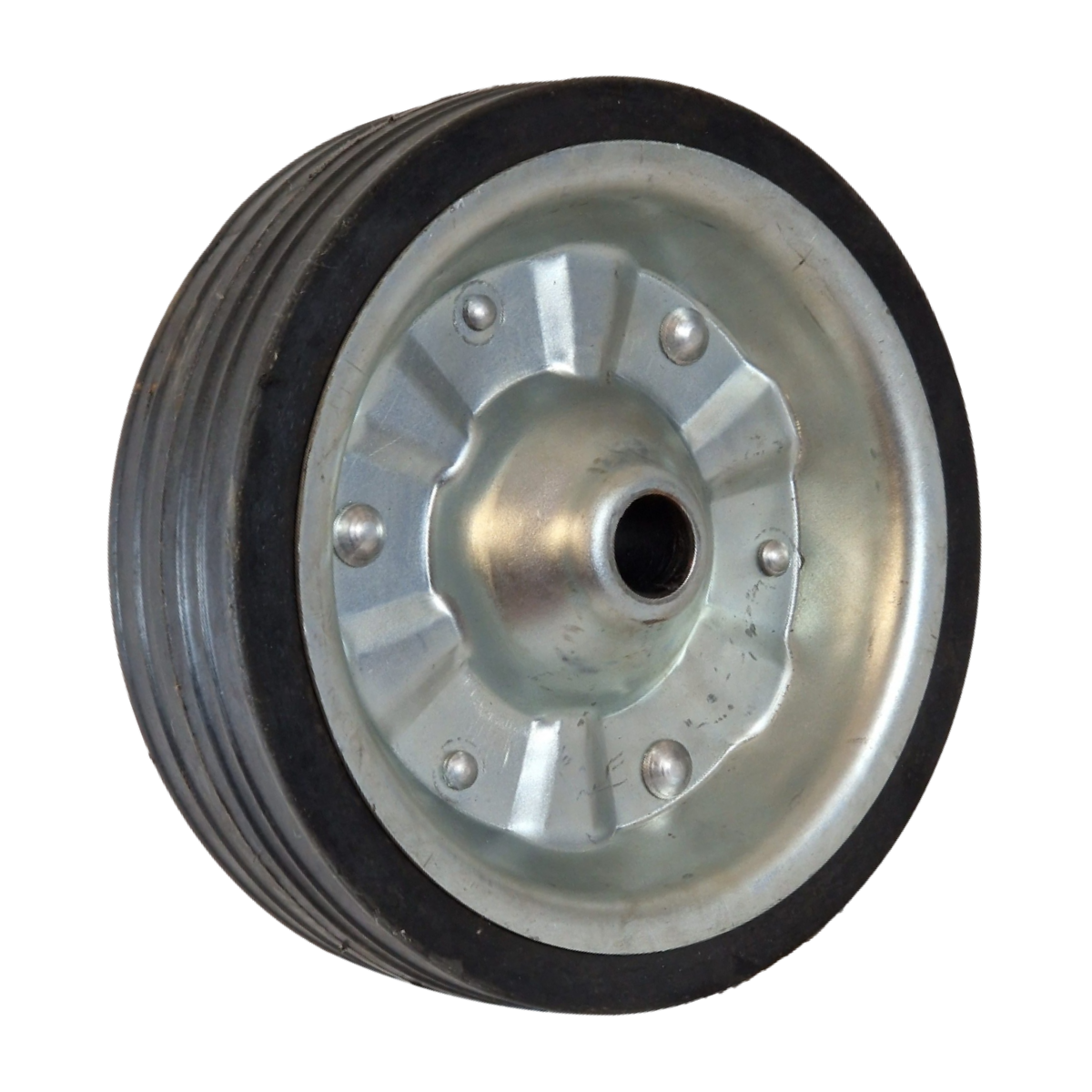 Jockey Wheel 200x56mm Replacement Wheel 20x62mm Centre w/ Steel Rim