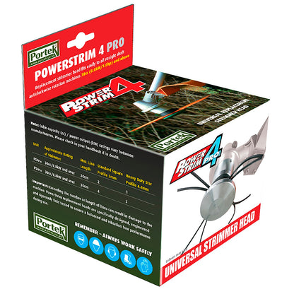 Portek PowerStrim 4 PRO Replacement Strimmer Head (Aluminium)