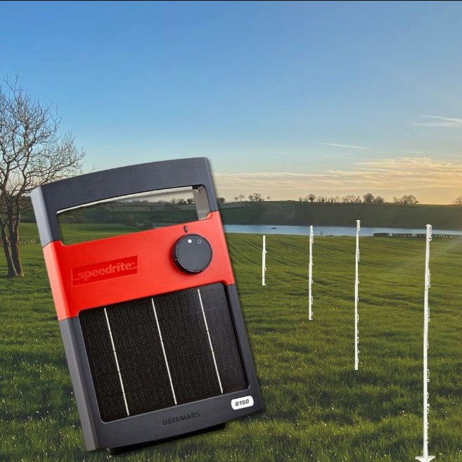 Solar Electric Fence Energiser – 0.15J  Powers 2km/1.2ha  | 3 Year Warranty Speedrite Solar Energiser