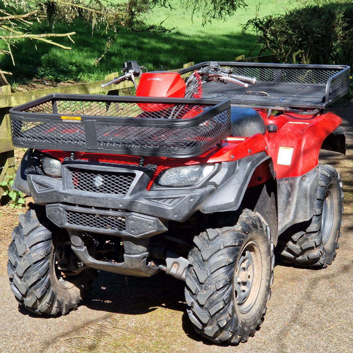 ATV Transport Box Quad Basket Luggage Rack Mounted Crate for Quad Bikes ATVS UTVS