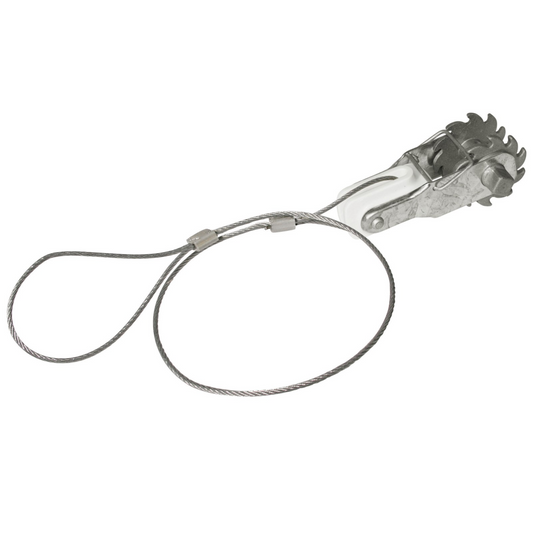 Ratchet Tensioner End Insulator with Wire Loop