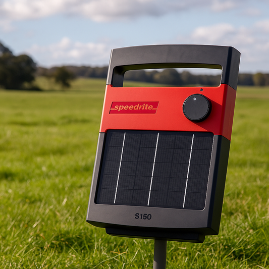 Solar Electric Fence Energiser – 0.15J  Powers 2km/1.2ha  | 3 Year Warranty Speedrite Solar Energiser