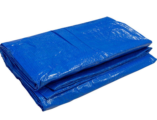 Tarpaulin 4x6M – 200gsm Heavy Duty Waterproof UV Resistant Ground Sheet Cover with Reinforced Eyelets – Pack of 5 for Outdoor, Construction, Camping, Vehicle & Garden Use