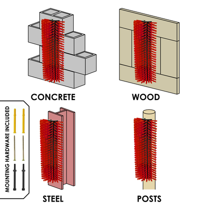 Benny Universal Scratch Brush - 45x19x10cm - Durable Polyamide Bristles | Horse Cow Sheep and More!