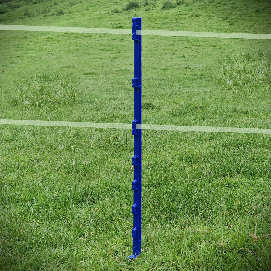 Doblit 105cm Blue Poly Post 3ft Electric Fencing Plastic Fence Stake