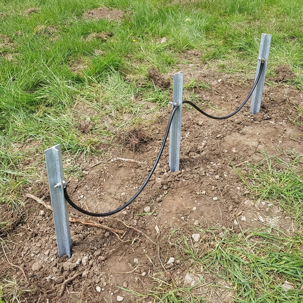 Earthing Upgrade Kit - 3 x 1m Earth Bars w/ 2 x 2.5m Bridge Leads