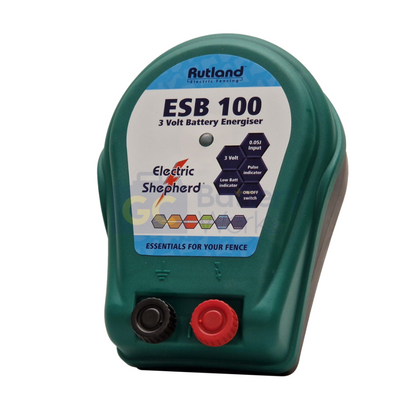 Rutland ESB100 3v Electric Fence Energiser 0.1j 0.8km Compact Portable Fencer