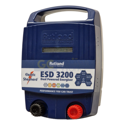 Rutland ESD3200 Electric Fence Energiser 3.2J 32km Fencing 12V + 230V Fencer