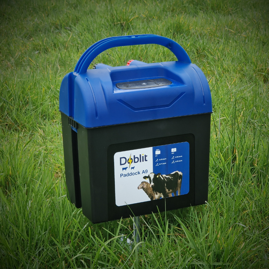 Doblit Paddock A9 9V 0.25J 7km Electric Fence Energiser 3 Year Warranty