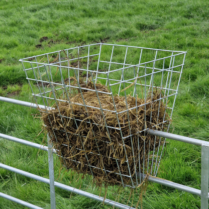 Hay Basket Feeding Rack 70 Litre Double Sided Slot-Over Hangable Galvanised