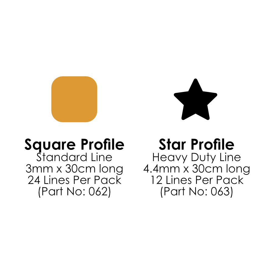 Portek PowerStrim pre-cut Strimmer Line - For Powerstrim  4 / 6