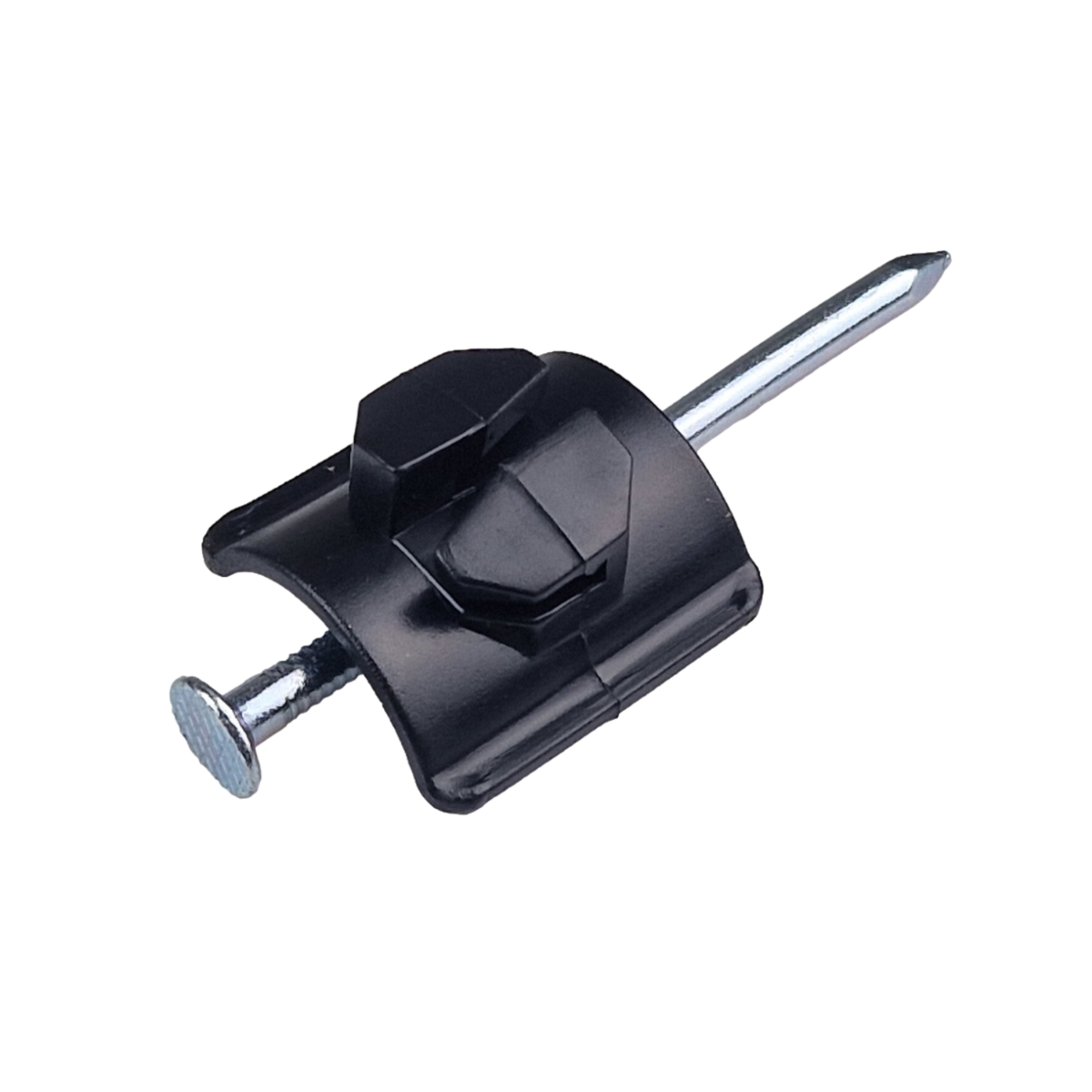 Nail Insulator for Timber Posts - Saddle Insulator with Steel Nail