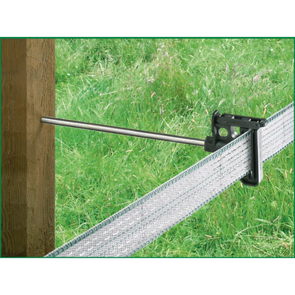 Offset Tape and Rope Combi Clip Insulator Long Distance 20cm for Timber Posts (10x Pack)