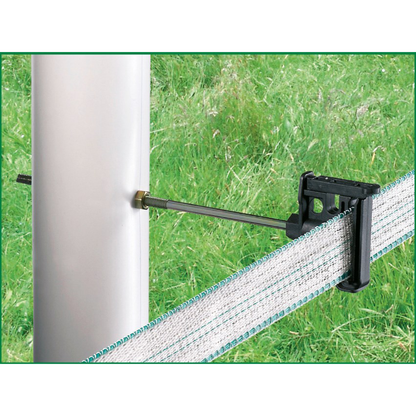 Offset Tape and Rope Combi Clip Insulator Long Distance w/ Metric Bolt (10x Pack)