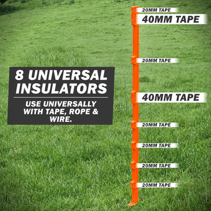 Doblit 105cm Orange Poly Post 3ft Electric Fencing Plastic Fence Stake