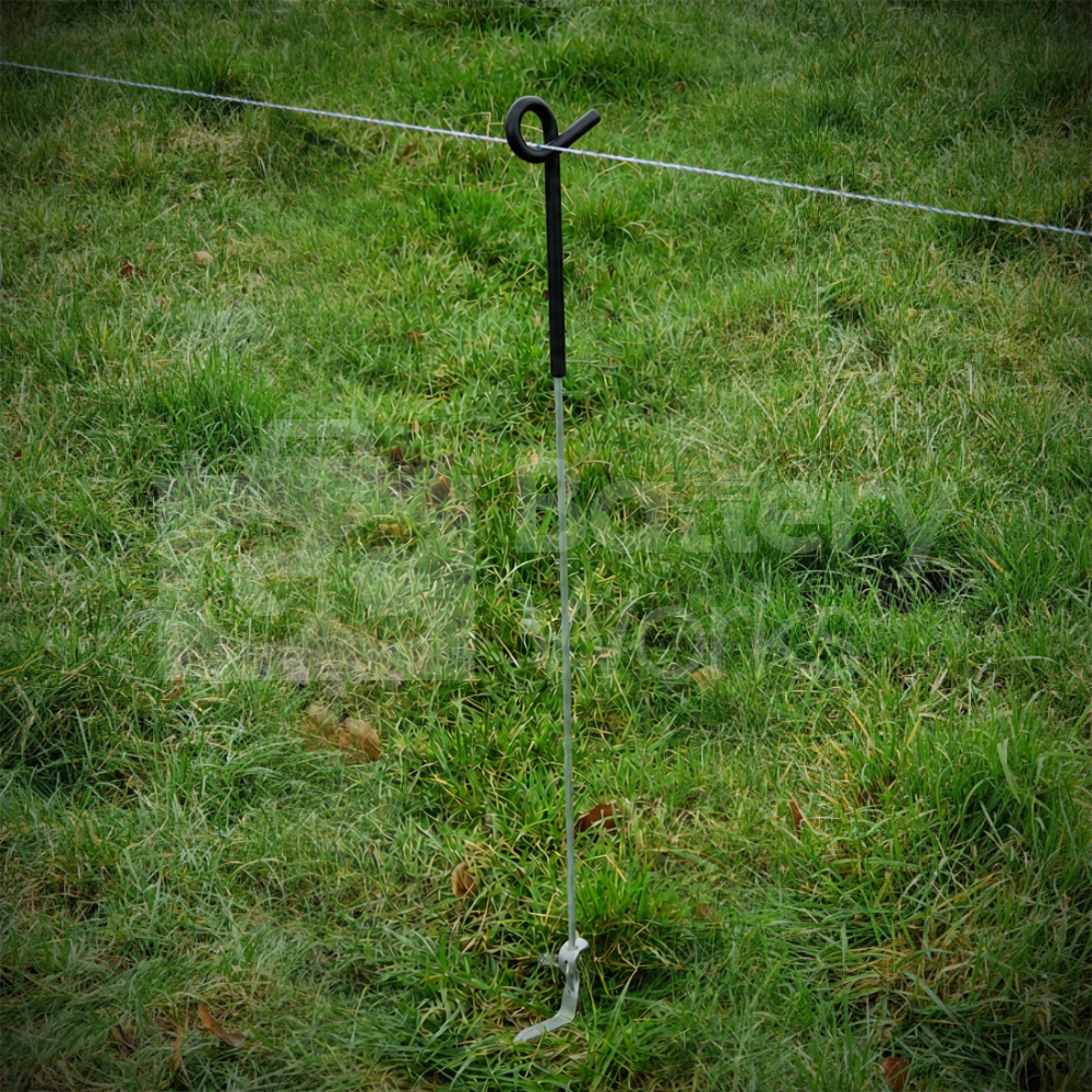 Pigtail Post 105cm 8mm Round Steel Post Heavy Duty (10x Pack)