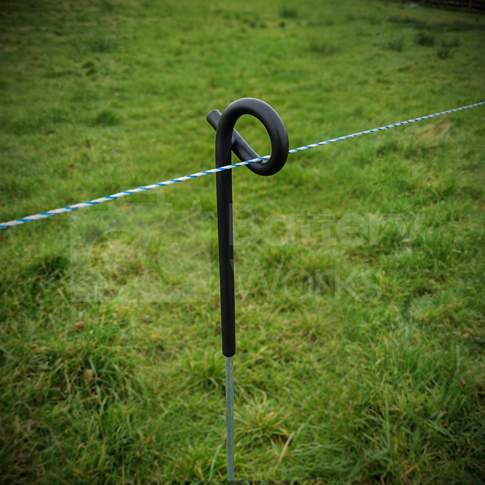 Pigtail Post 105cm 8mm Round Steel Post Heavy Duty (10x Pack)