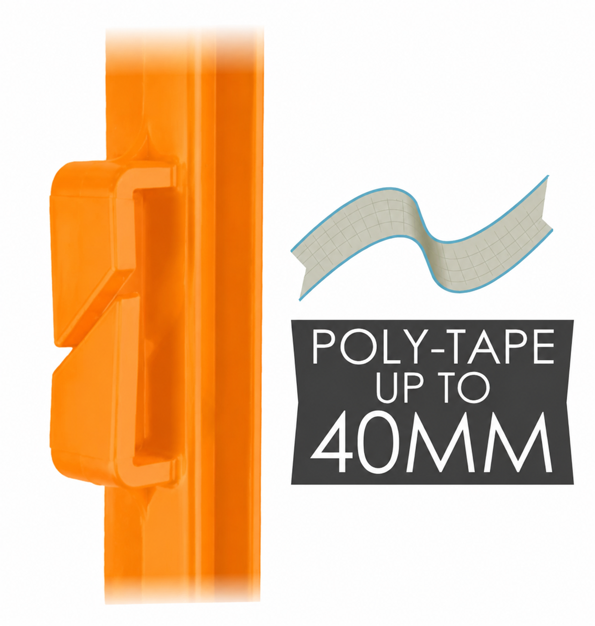 Doblit 105cm Orange Poly Post 3ft Electric Fencing Plastic Fence Stake