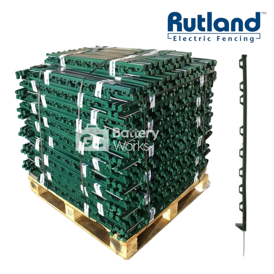 Rutland Original 105cm Poly Posts Electric Fence Stake Green / Black