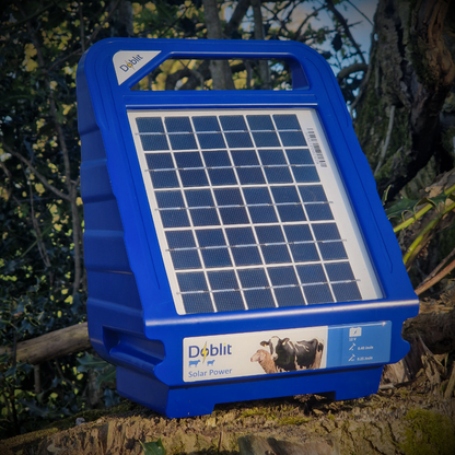 Doblit Solar Energiser 0.4J 2km Compact Solar Electric Fence Energiser - 5Year Warranty