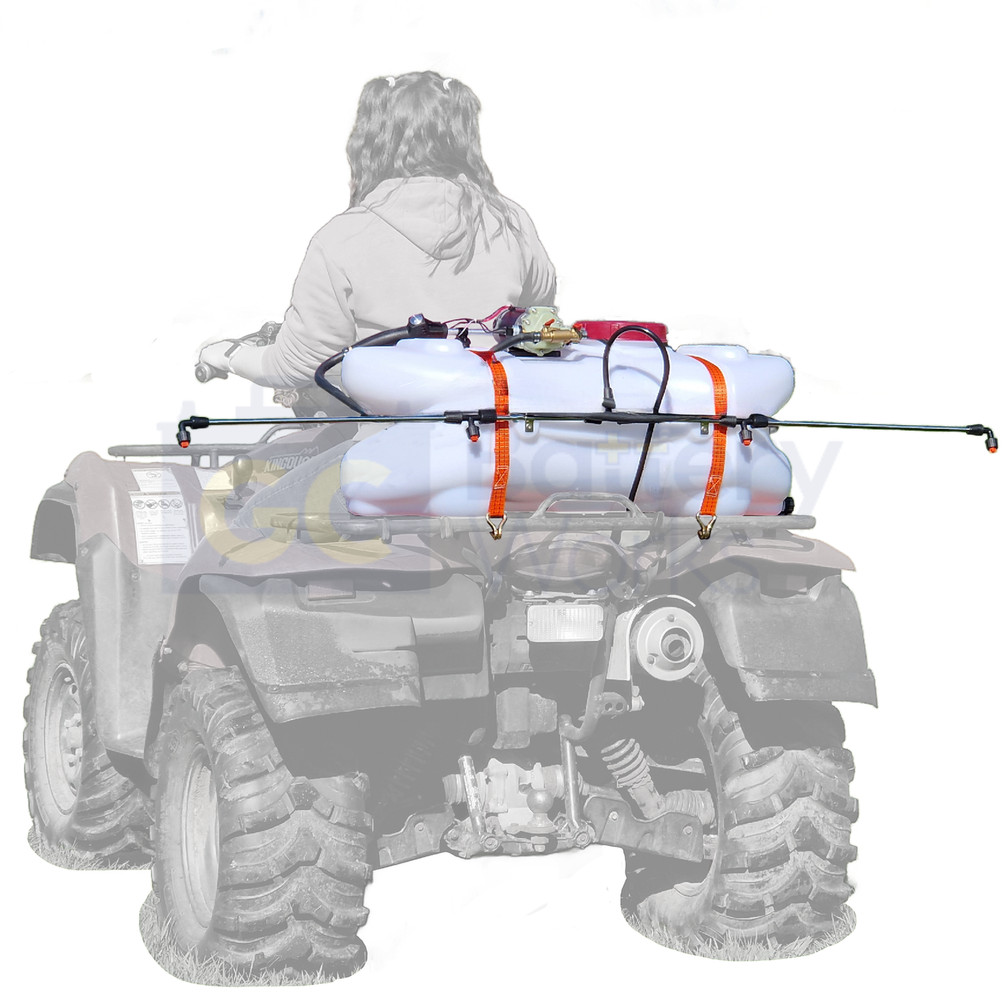 ATV Sprayer 100L w/ 12v Pump, 1.6m Boom & 5m Hand Lance