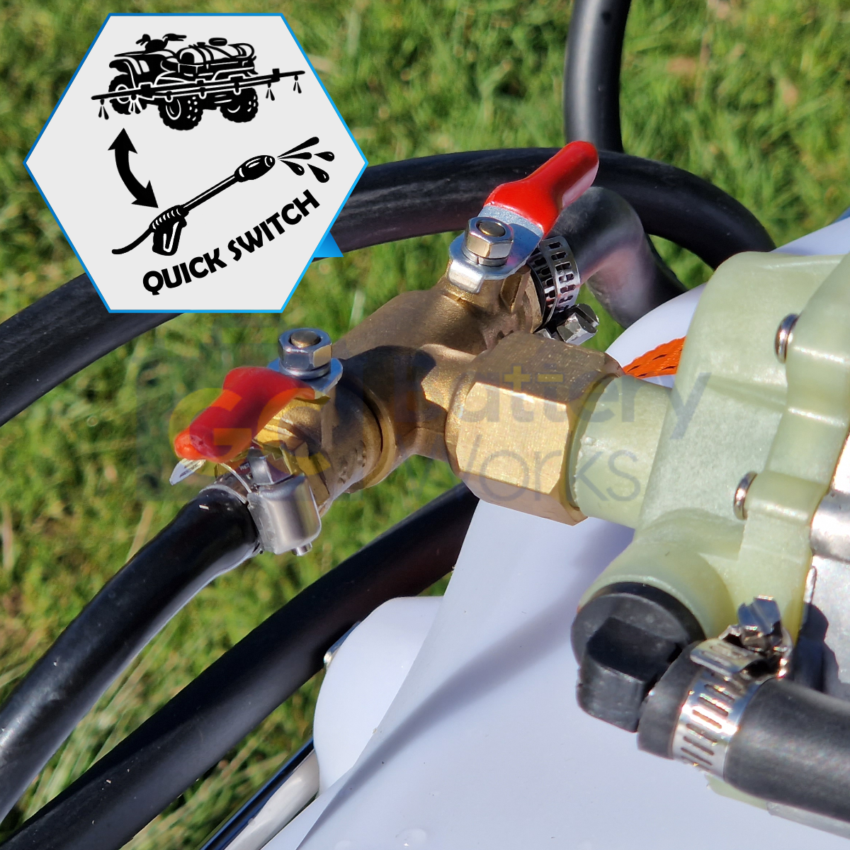 ATV Sprayer 100L w/ 12v Pump, 1.6m Boom & 5m Hand Lance