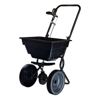 Rotary Garden Spreader Salt Seed Fertilizer 27kg Sower Adjustable Flow 10-12ft