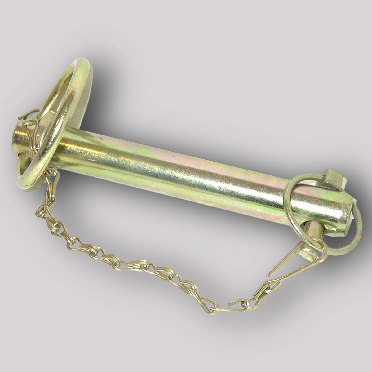 Towing/Arm Pin with Linch Pin and Chain 1 1/4 Inch x 6 Inches