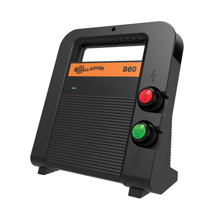 Gallagher B60 Electric Fence Energiser 12v 0.6J 6km Portable Fencer *7 YEAR WARRANTY*