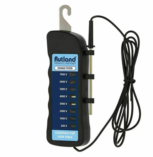 Rutland 8-Light Voltage Tester LED Fault Finder Electric Fencing Line Tester