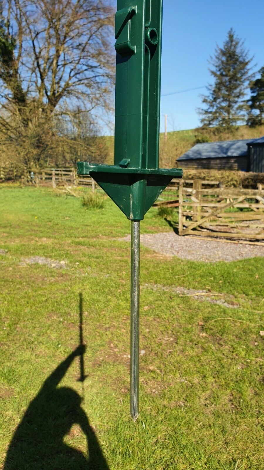 Green 5FT Poly Posts 156cm Tall Electric Fence 4ft 6" Fencing Stake Horse Cattle